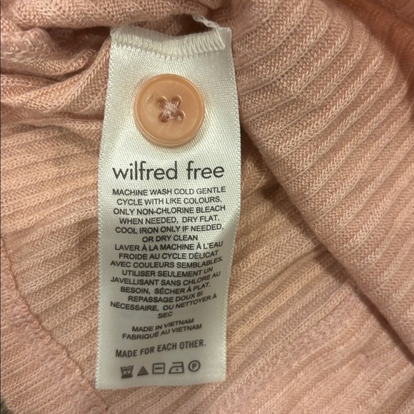 Aritzia Wilfred free Blush Ribbed Cardigan - Picture 8 of 10